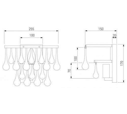 Накладной светильник Bogate's Gutta 476/1