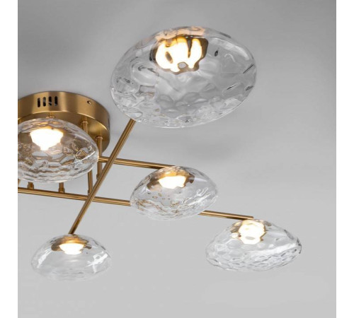 Потолочная люстра Eurosvet Ripple 50389 LED латунь