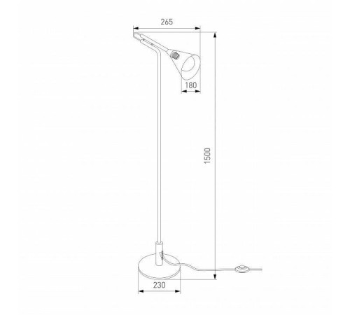 Торшер Eurosvet Enigma 01187/1 черный