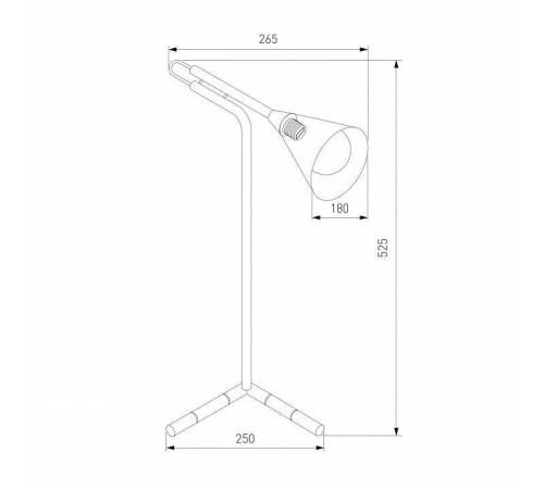 Настольная лампа декоративная Eurosvet Enigma 01186/1 черный