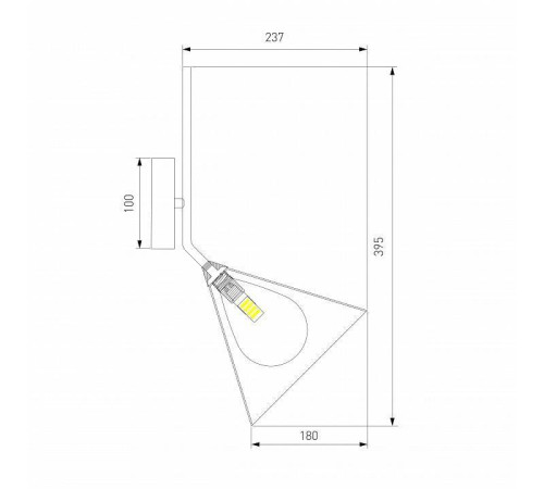 Бра Eurosvet Enigma 70161/1 черный