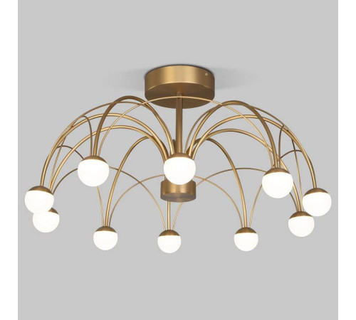 Люстра на штанге Eurosvet Ragno 90031/10 LED золото