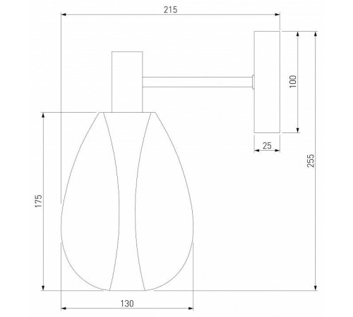 Бра Eurosvet Magma 60175/1 латунь