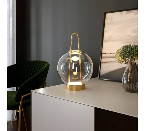 Настольная лампа декоративная Eurosvet Frasco 80507/1 латунь