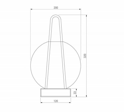 Настольная лампа декоративная Eurosvet Frasco 80507/1 черный
