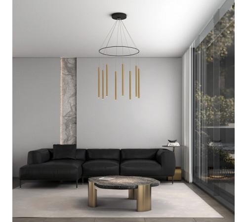 Подвесная люстра Eurosvet 301101 LED латунь