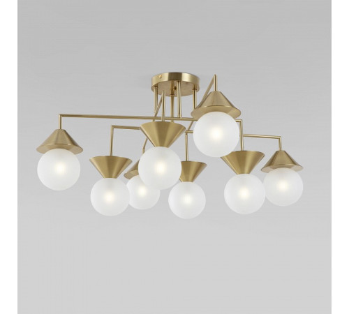 Люстра на штанге Eurosvet 302002/8 латунь Smart