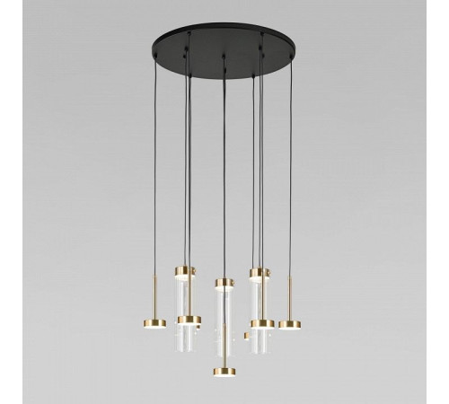 Подвесная люстра Eurosvet Quarzo 301102 LED латунь