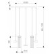 Подвесная люстра Eurosvet Quarzo 301102 LED латунь