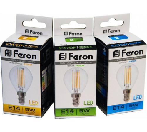 Лампа светодиодная Feron Saffit LB-61 E14 5Вт 4000K 25579