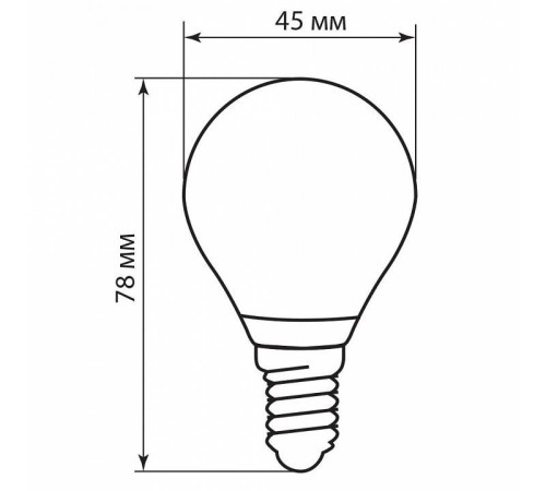Лампа светодиодная Feron Saffit LB-61 E14 5Вт 4000K 25579