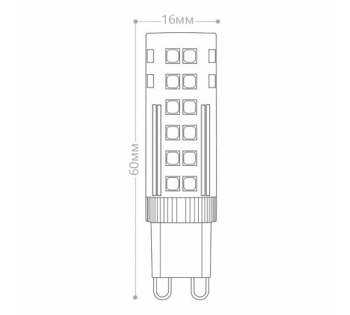 Лампа светодиодная Feron LB-433 G9 7Вт 4000K 25767