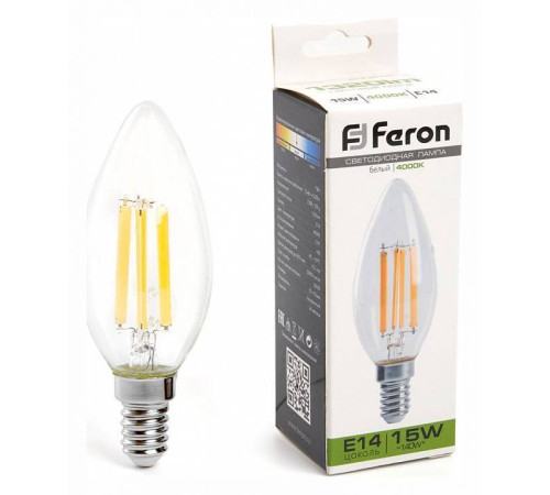 Лампа светодиодная Feron LB-717 E14 15 Вт 6400K 38258
