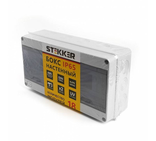 Электрический щиток накладной Stekker EBX50-1/18-65 39193