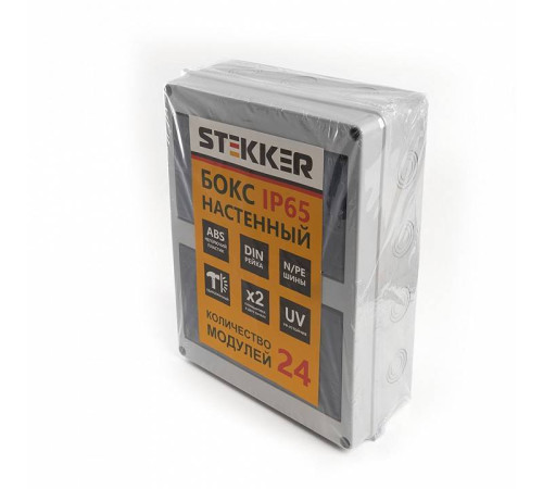 Электрический щиток накладной Stekker EBX50-1/24-65 39194