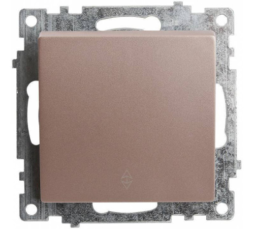 Выключатель проходной одноклавишный без рамки Stekker Катрин 39590