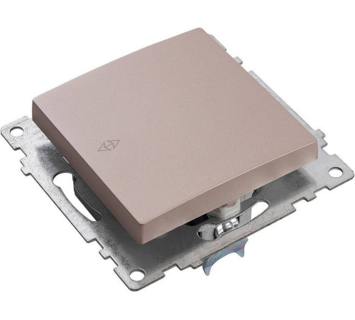 Выключатель проходной одноклавишный без рамки Stekker Катрин 39590