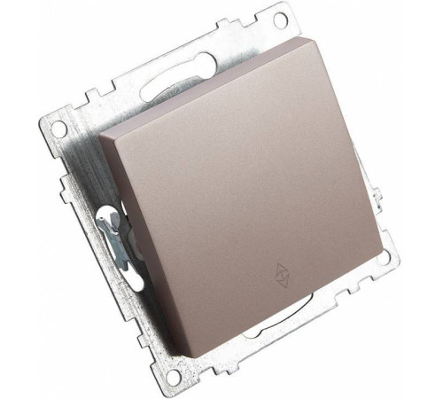 Выключатель проходной одноклавишный без рамки Stekker Катрин 39590