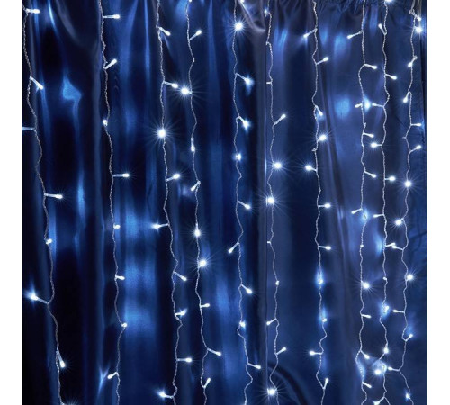 Занавес световой Feron CL24 2x1.5 м 160 LED теплый белый черный провод 41627