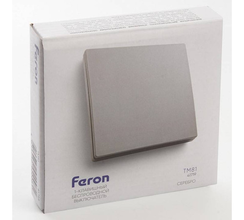 Выключатель беспроводной одноклавишный Feron Tm 81 41719
