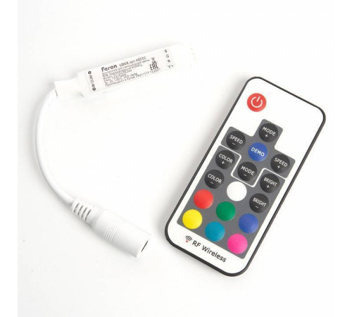 Контроллер-регулятор цвета RGB с пультом ДУ Feron LD66 48032