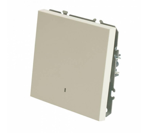 Выключатель одноклавишный с подсветкой без рамки Stekker RSW10-5101-01 49863