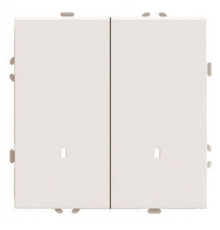 Выключатель двухклавишный без рамки Stekker Эмили 49890