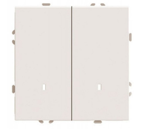 Выключатель двухклавишный без рамки Stekker Эмили 49890