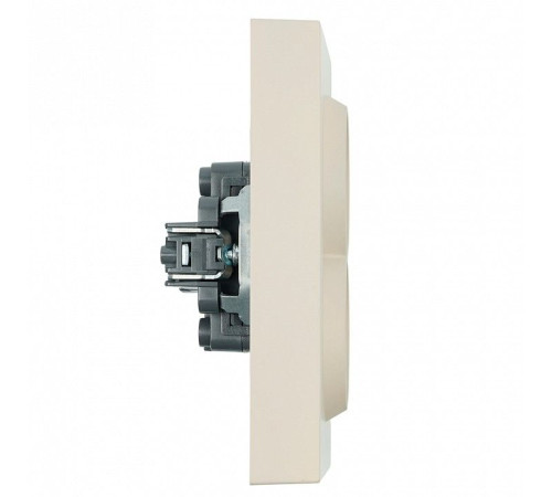 Розетка двойная с заземлением и со шторкой, без рамки Stekker RST16-5114-08 49908