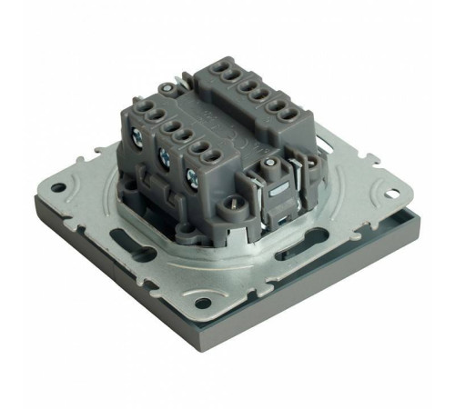 Выключатель двухклавишный без рамки Stekker Эмили 49947