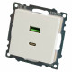 Розетка 2хUSB type A и C без рамки Stekker Катрин 50051