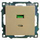 Розетка 2хUSB type A и C без рамки Stekker Катрин 50053