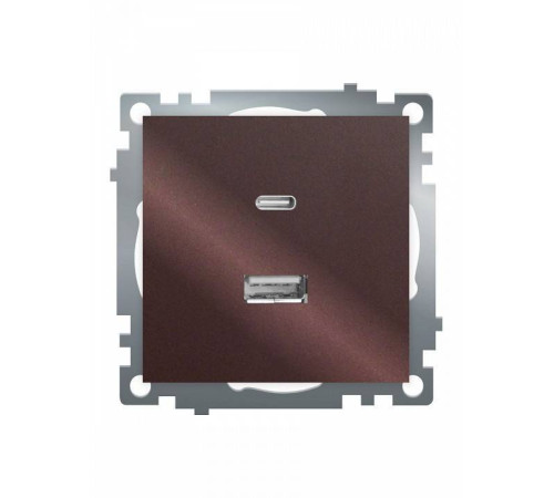 Розетка 2хUSB type A и C без рамки Stekker Катрин 50057