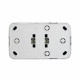 Розетка двойная без заземления Stekker Basic 50075