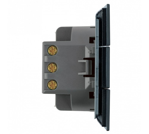 Выключатель трехклавишный без рамки Stekker Мия 50444