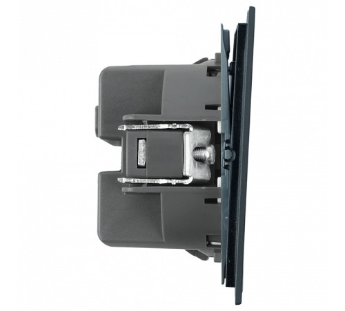 Выключатель одноклавишный с подсветкой без рамки Stekker Мия 50445