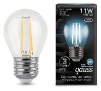 Лампа светодиодная Gauss Filament E27 11 Вт 4100 K 105802211