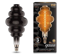 Лампа светодиодная Gauss LED Vintage Filament Flexible E27 8Вт 2700K 159802008