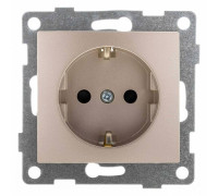 Розетка с заземлением и со шторкой, без рамки Gusi Electric BRAVO С10Р4-027