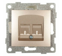 Розетка телефонная RJ-12 без рамки Gusi Electric BRAVO С10Т1-027