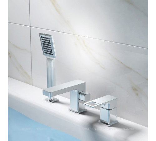 Смеситель на борт ванны Haiba HB80615 хром