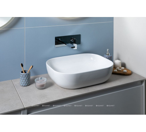 Раковина накладная керамическая Aquanet Lake 1 500х395х145 мм LAKE-1