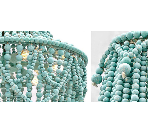 Подвесная люстра Imperiumloft Chanteuse Chandelier Turquoise 40.1993-1