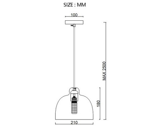 Подвесной светильник Imperiumloft Grain MUT