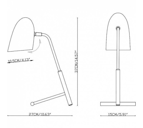 Настольная лампа офисная Imperiumloft Truman By Imperiumloft CR72756