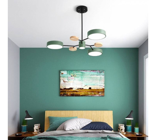 Люстра на штанге Imperiumloft Meade Lamps Green MEADE-01