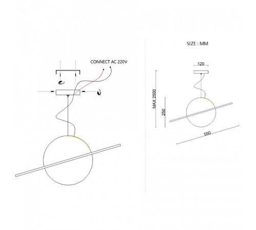 Подвесной светильник Imperiumloft PARMA parma01