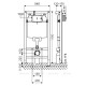 Инсталляция для унитаза Schell Montus C80 с кнопкой смыва 030620099/030702899
