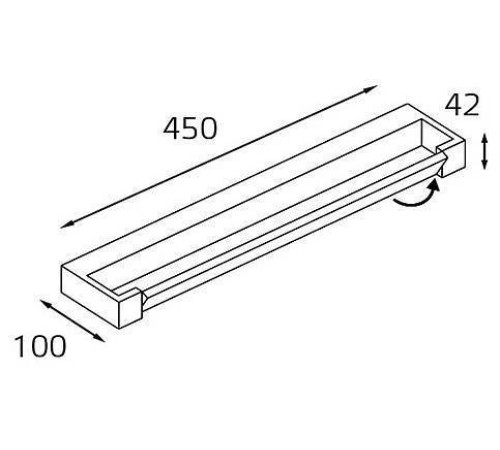 Подсветка для зеркала Italline IT01-1068/45 IT01-1068/45 black