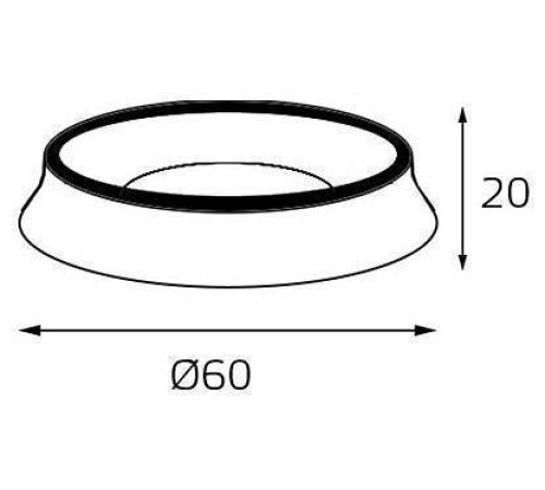 Кольцо декоративное Italline M03-046 M03-046 ring black